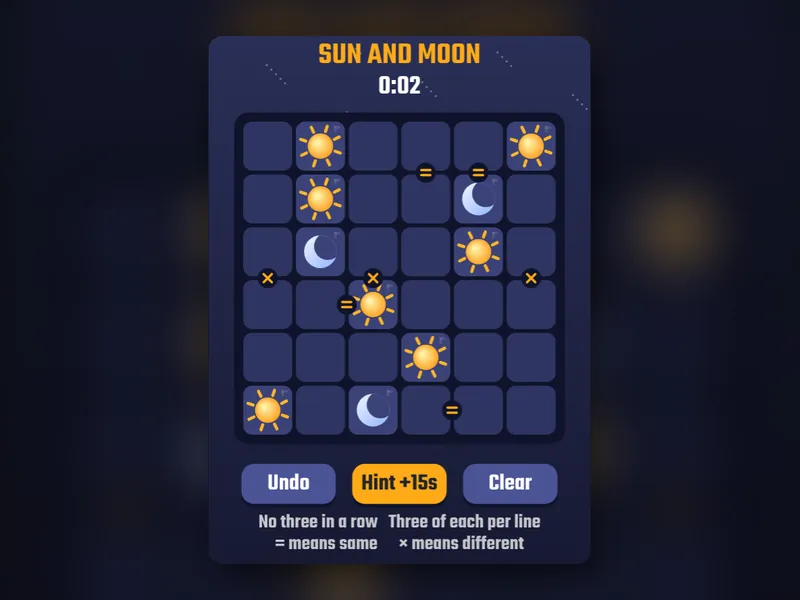 Sun and Moon game
