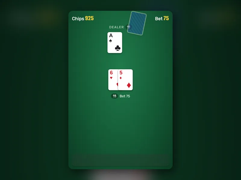 Blackjack 21 game