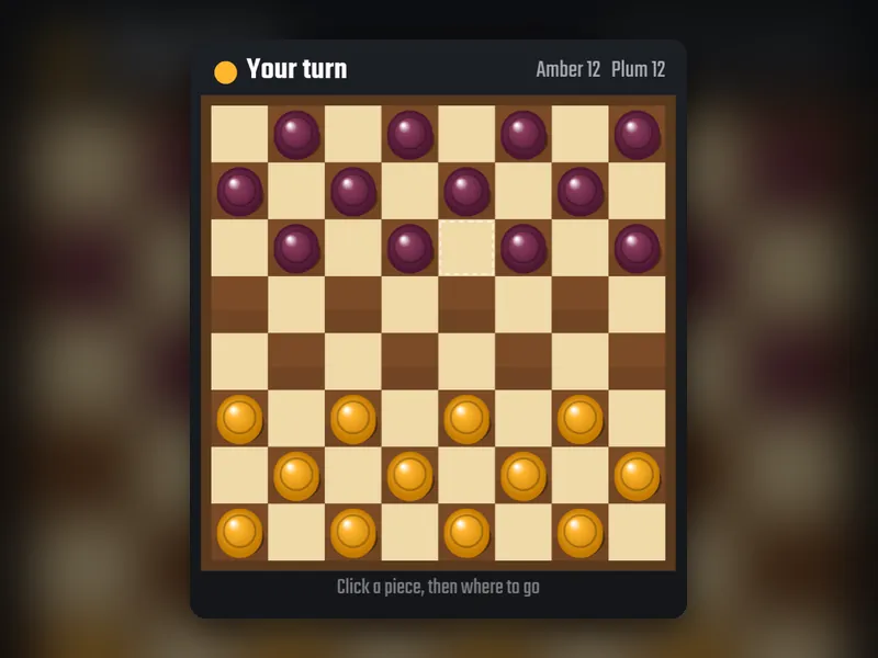 Checkers game