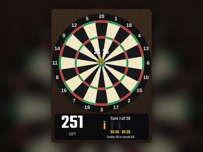 Darts game