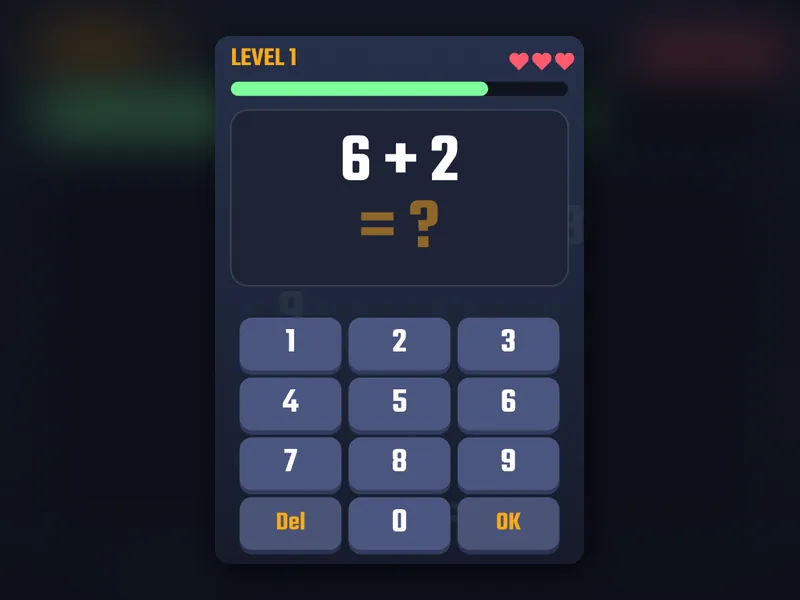 Math Rush game