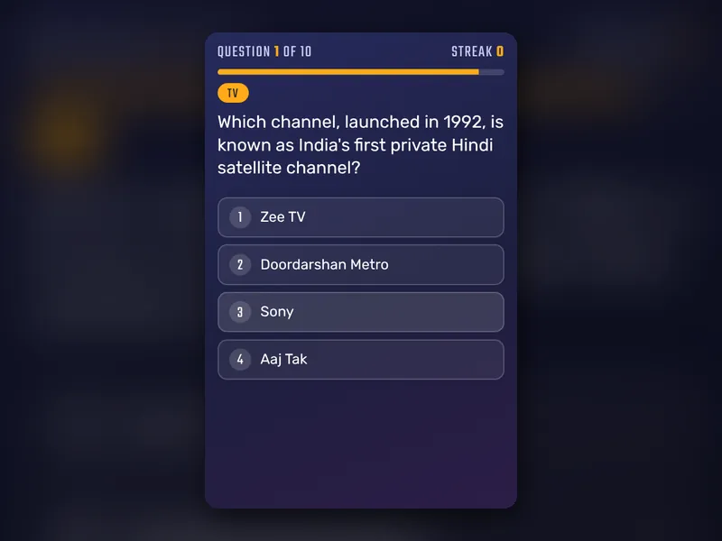 90s Kids Quiz game
