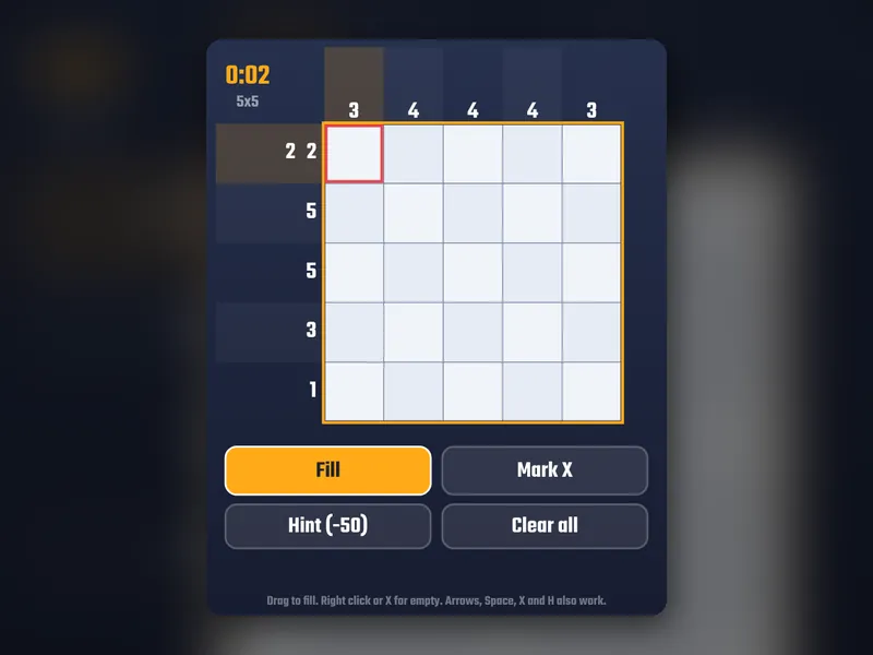 Nonogram game