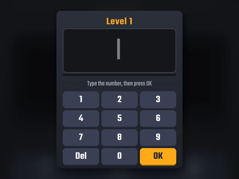 Number Memory game