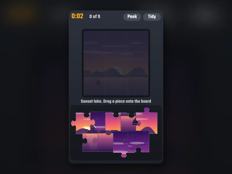 Picture Jigsaw game