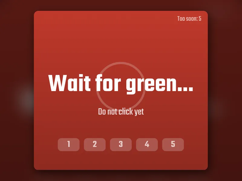 Reaction Time Test game