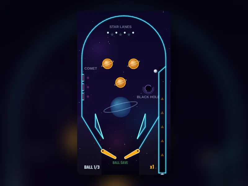Space Pinball game