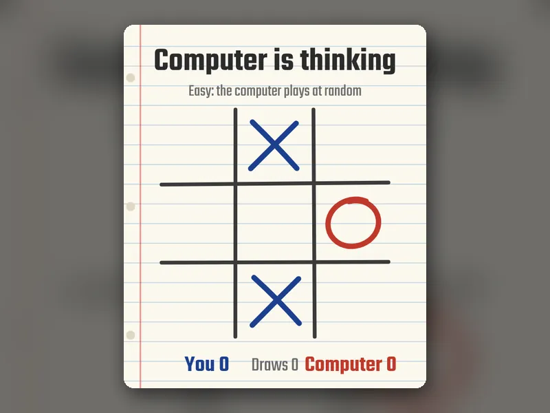 Tic Tac Toe game