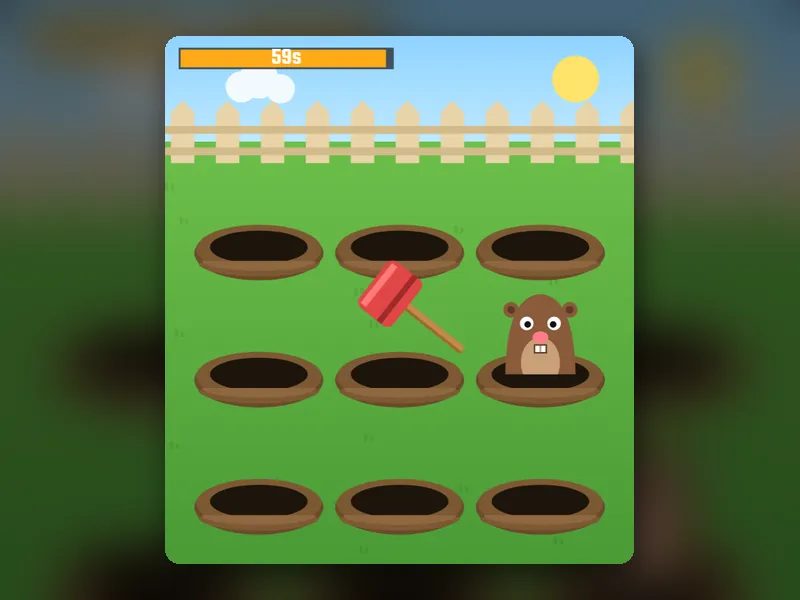 Whack a Mole game