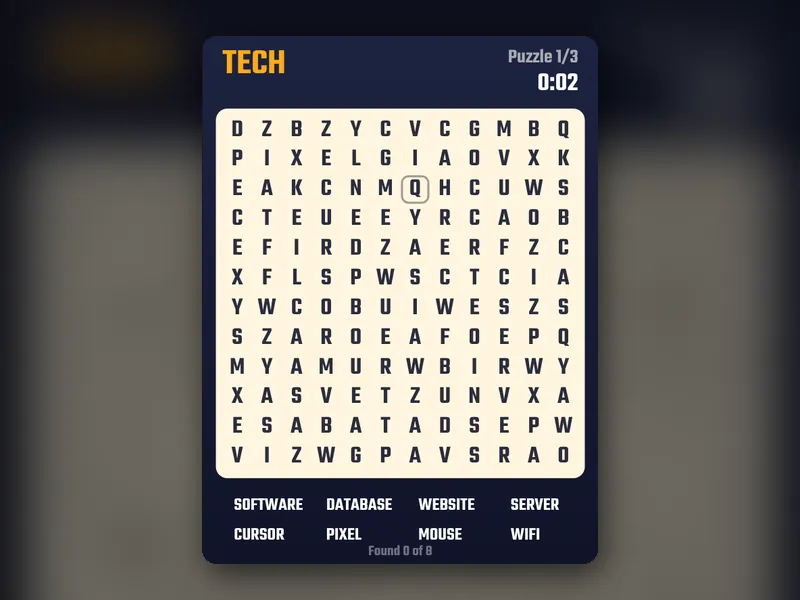 Word Search game