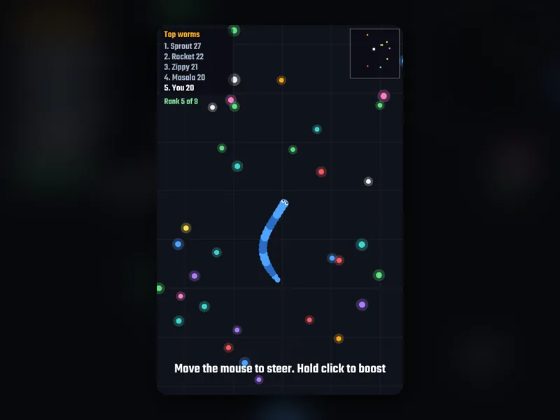 Worm Arena game