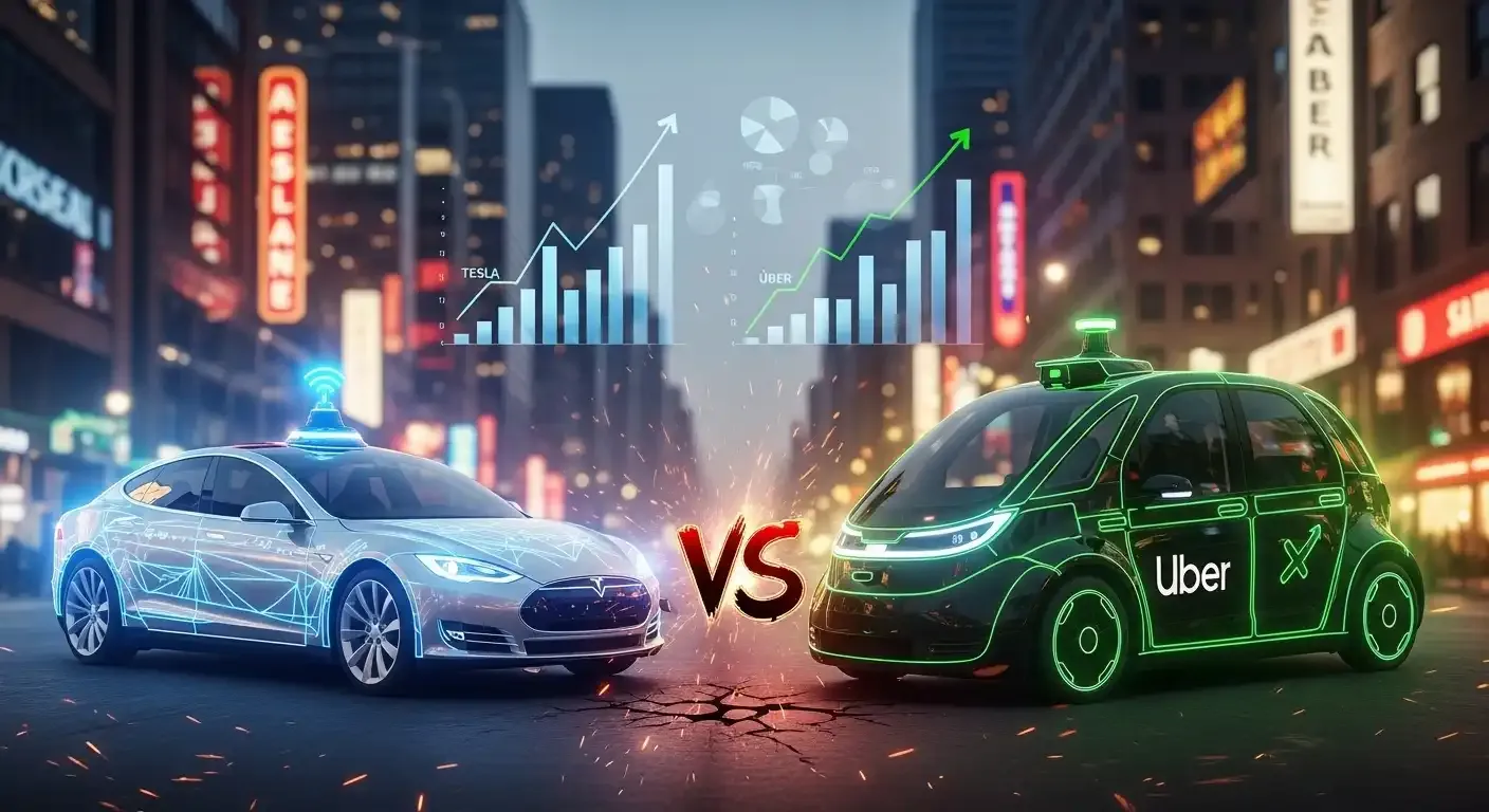 Tesla vs. Uber: The Business War for Autonomous Taxi Markets