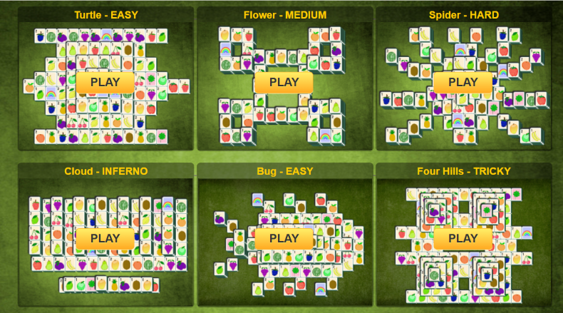 Green Mahjong game